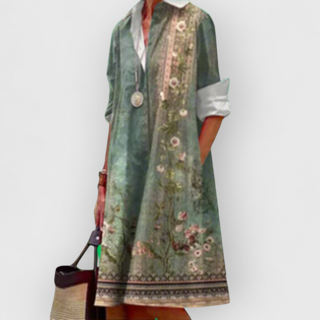 Lorainne - Timeless Elegance Lapel Dress