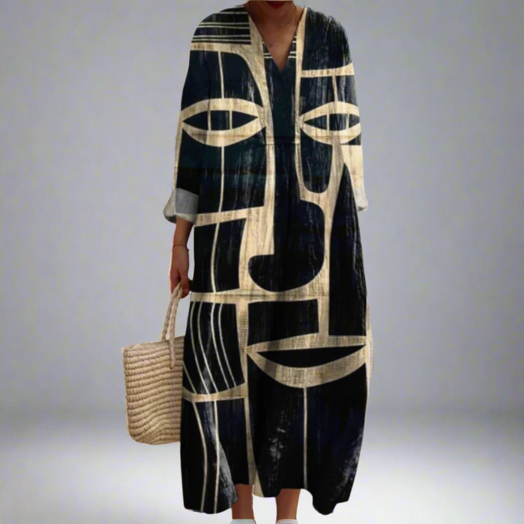 Zamie – Geometric Sophistication Dress