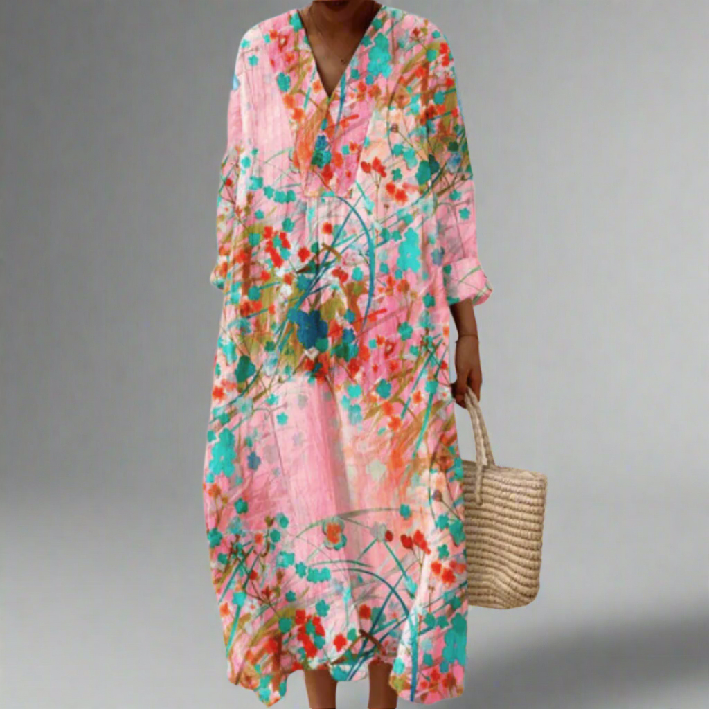 Aeris – Painted Elegance Dress