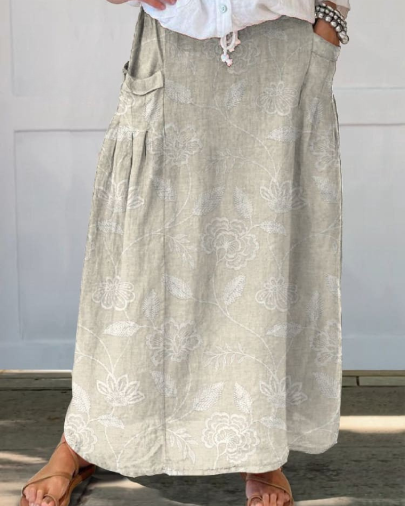 Marian - Soft Bloom Pocket Skirt