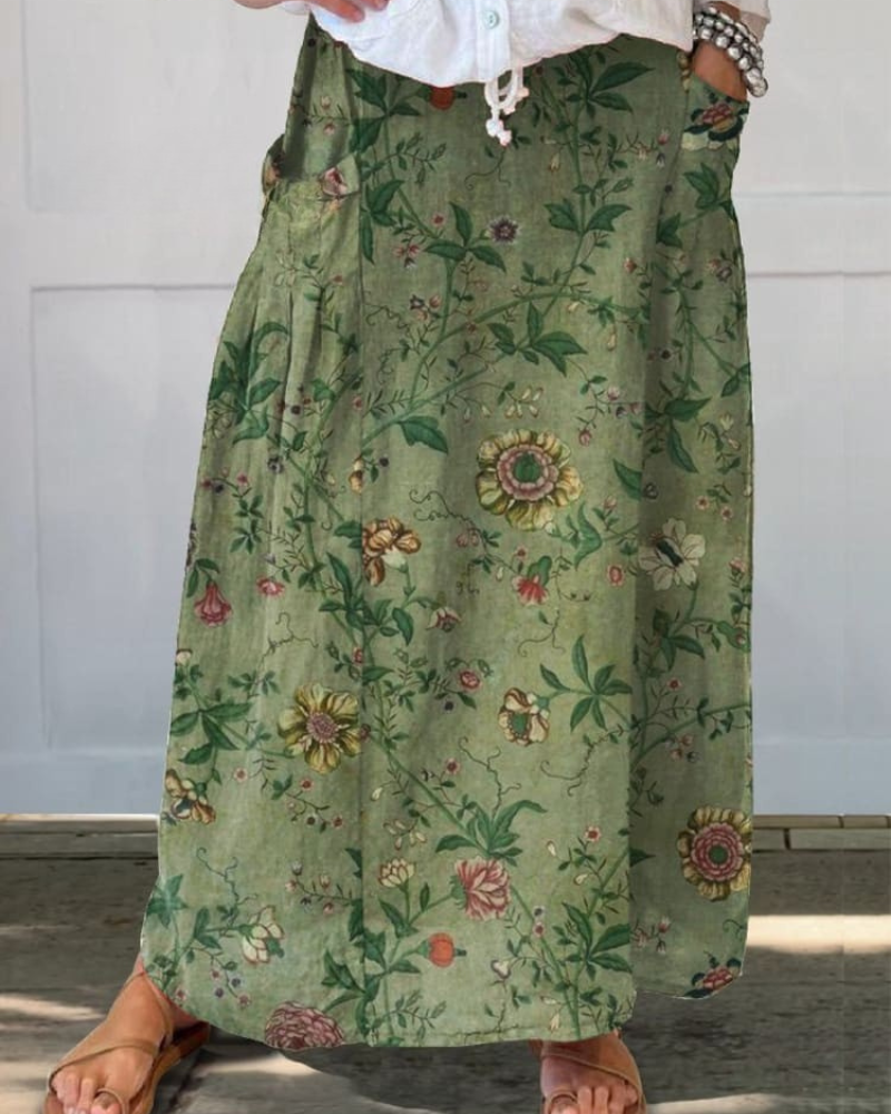 Keira - Botanical Muse Pocket Skirt