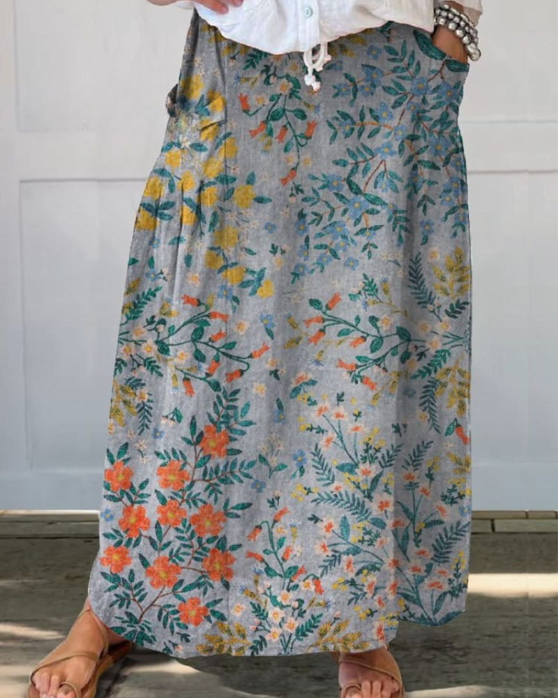 Lilou - Morning Bloom Pocket Skirt