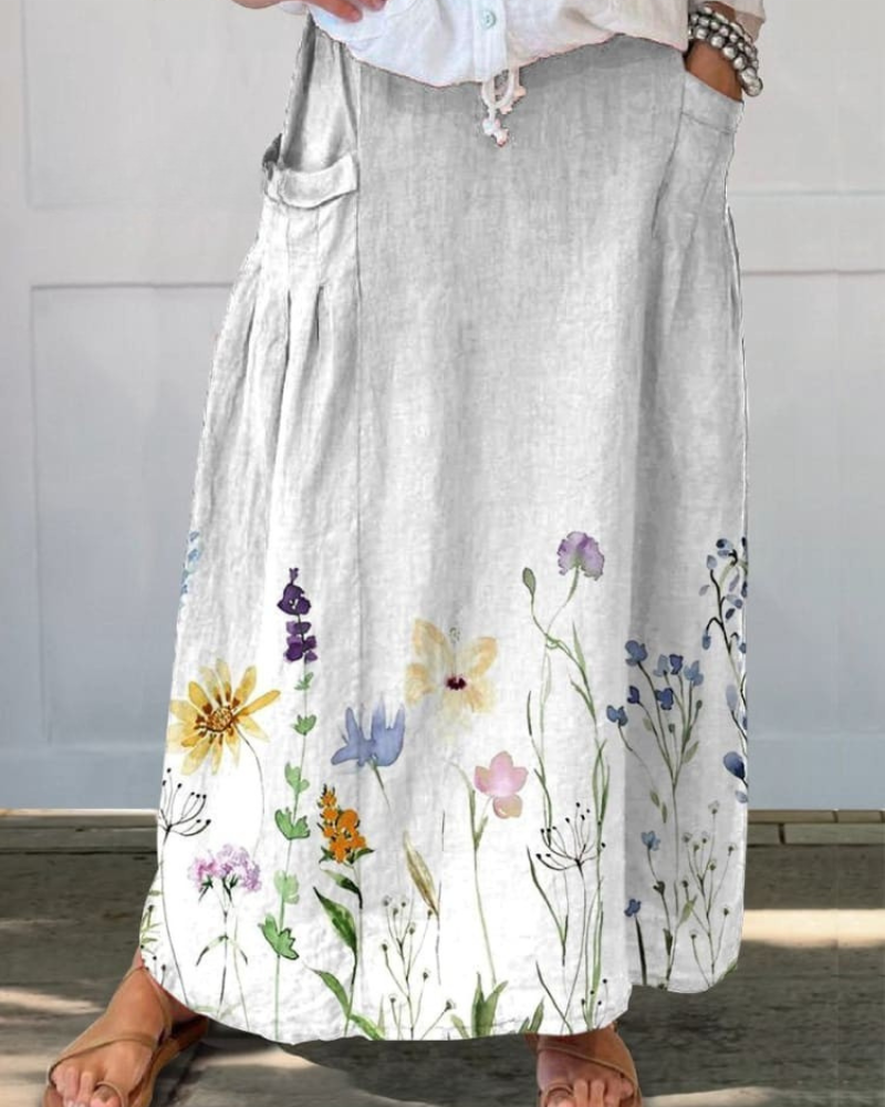 Amelie - Wild Meadow Pocket Skirt