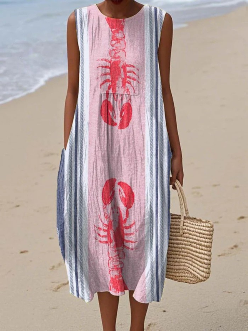 Coralie – Playful Beachside Sleeveless Dress