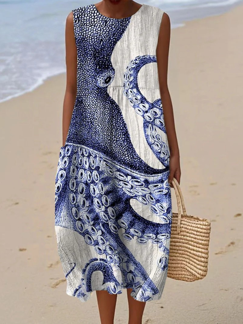Octavia – Statement Sleeveless Dress