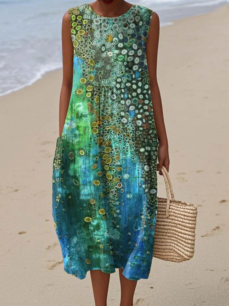 Orina – Artistic Sleeveless Dress