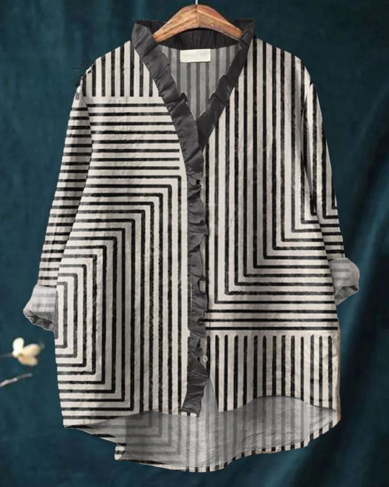 Lovisa - Modern Maze Ruffle Shirt