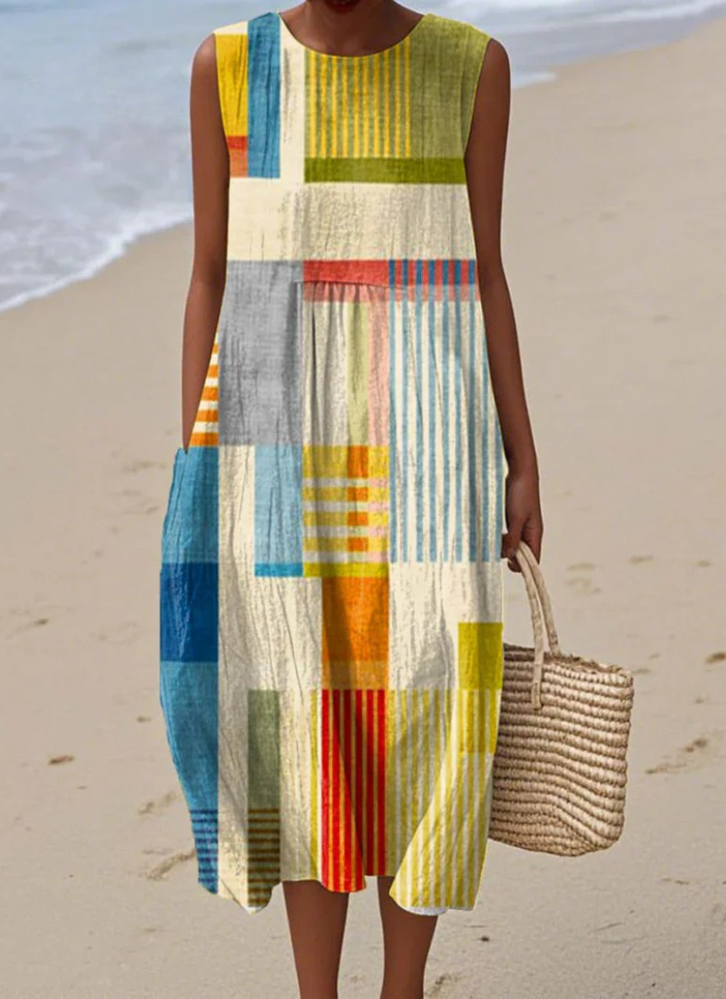 Thalia – Colorblock Getaway Dress