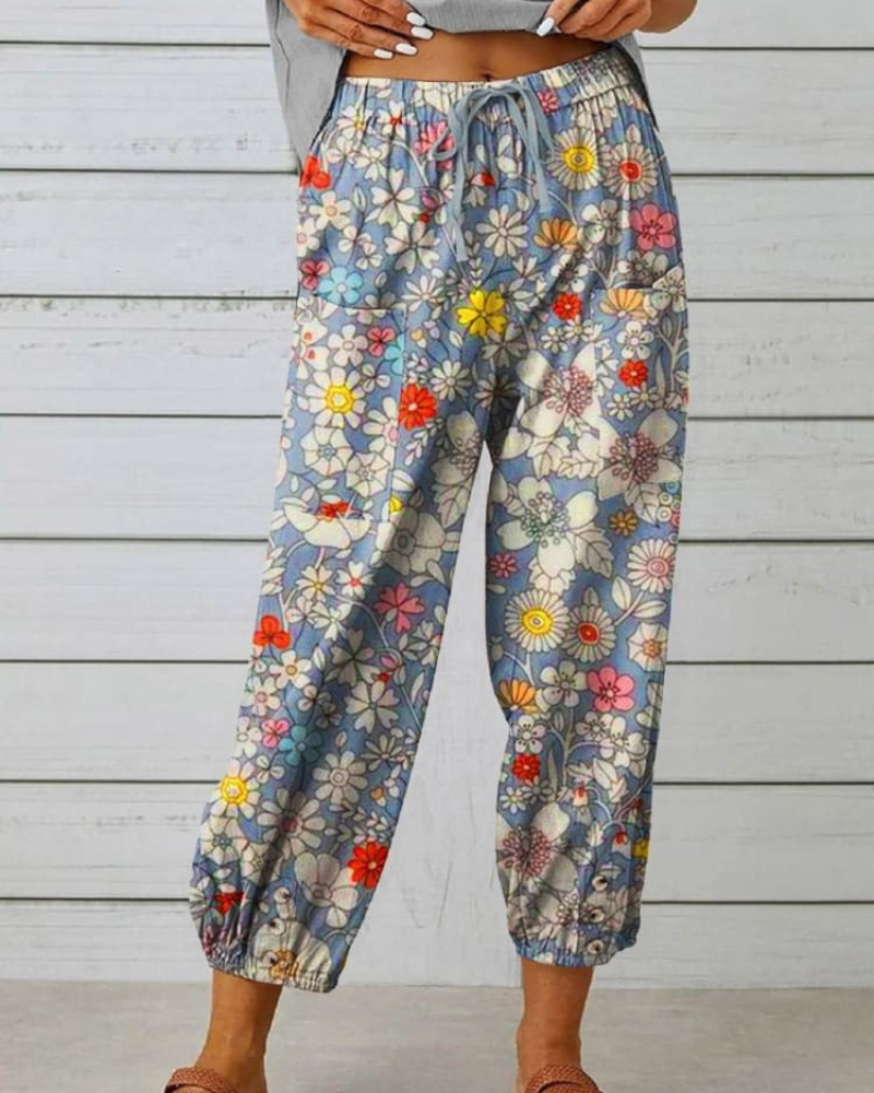 Rhea - Timeless Floral Joggers