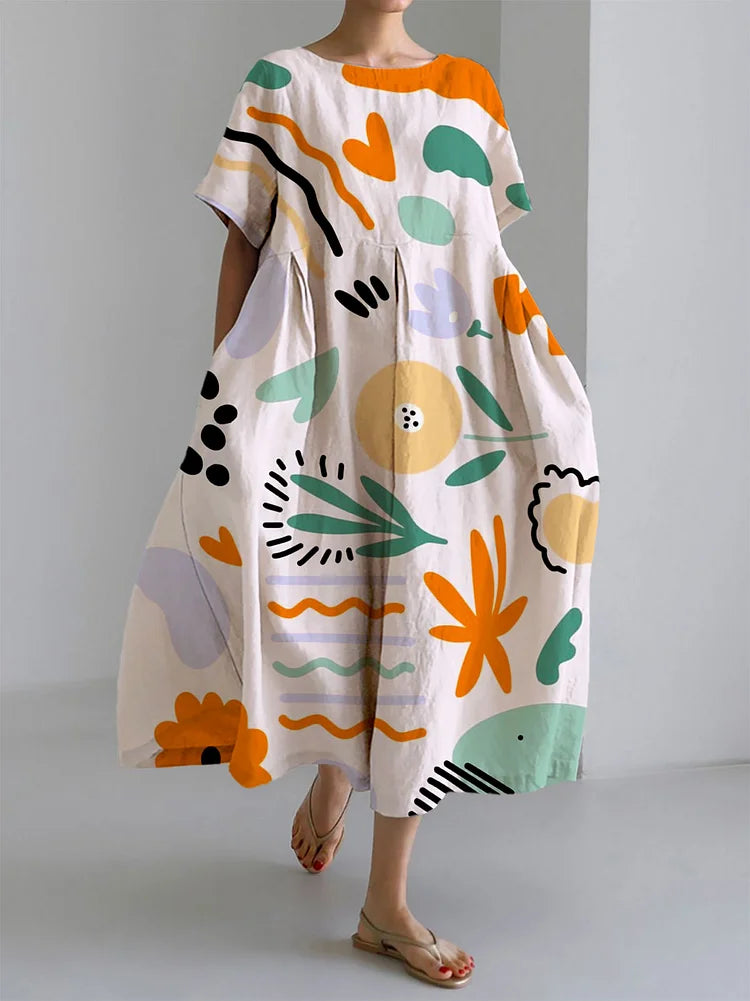 Emma - Elegant Summer Printed Dress