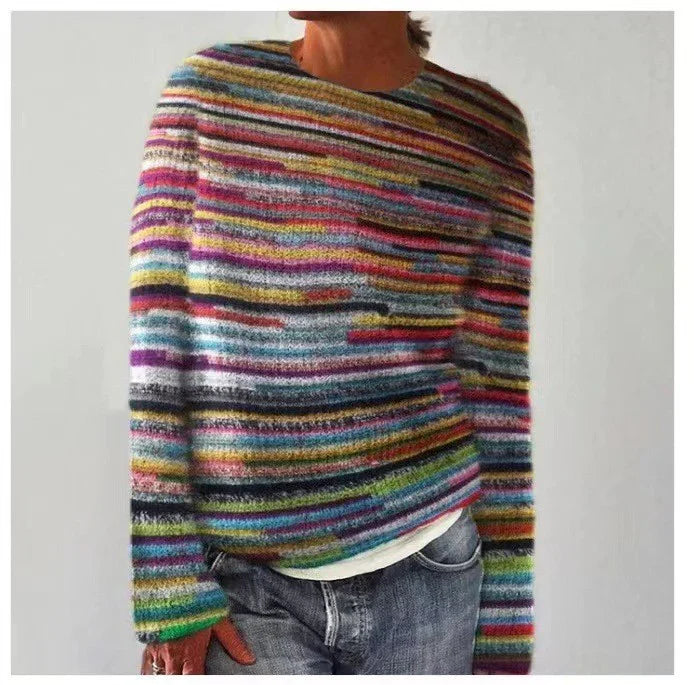 Cinthia – Colorburst Stripes Sweater