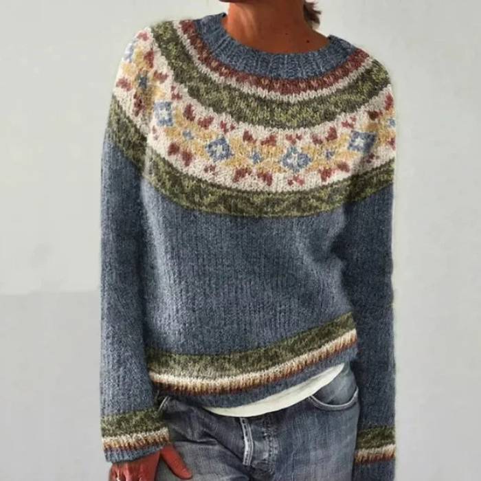 Cammie – Rustic Fair Isle Sweater