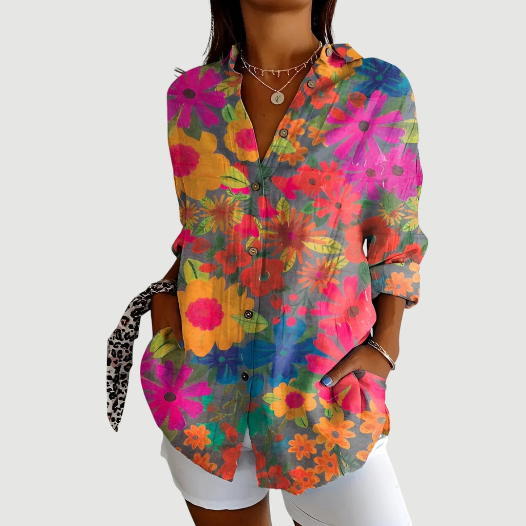 Elvie – Radiant Flower Shirt Blouse