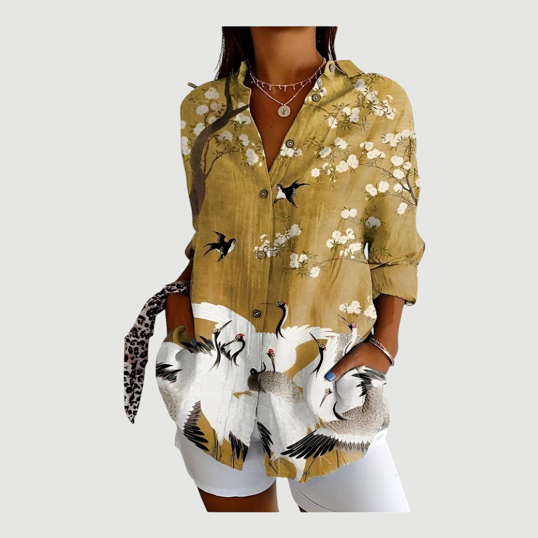 Thina – Wild Elegance Shirt Blouse