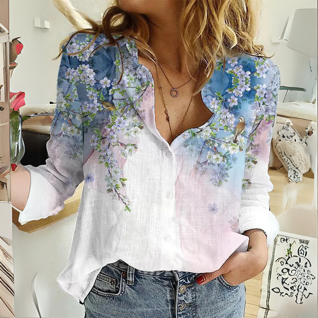 Lara – Elegant Whispering Wings Blouse