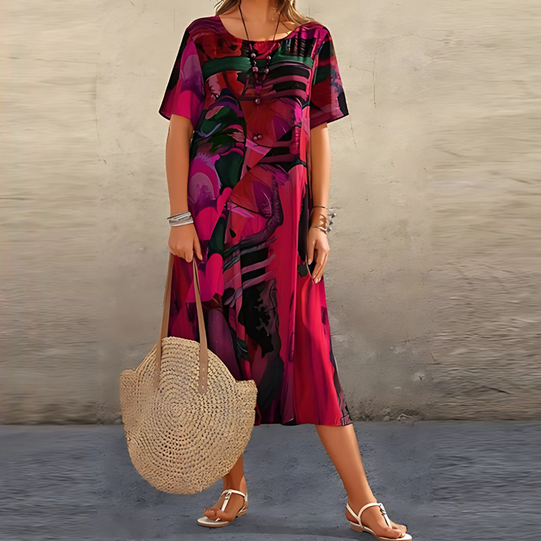 Colora - Elegant Floral Dress
