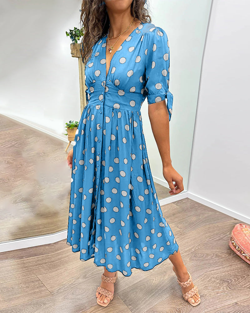 Eveline – Playful Elegance Polka Dress