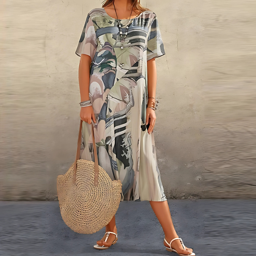 Colora - Elegant Floral Dress