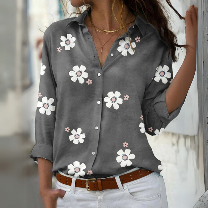 Isabella – Elegant Floral Blouse