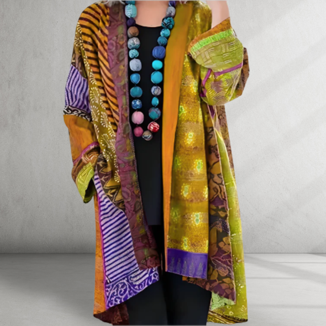 Caroline - Boho Patch Cardigan