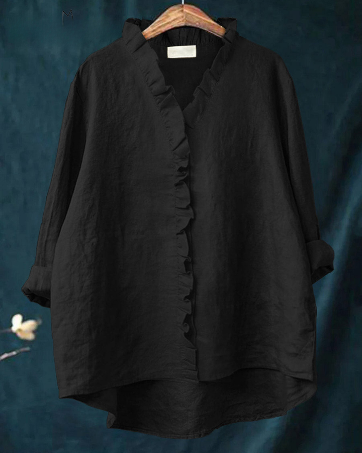 Charlotte - Effortless Comfort Ruffle Shirt