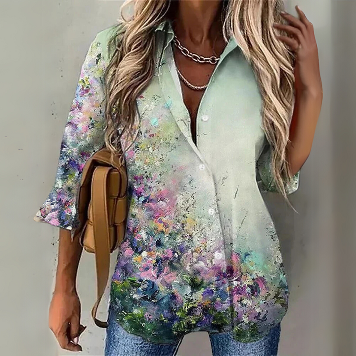 Shiera – Effortless Floral Elegance Blouse