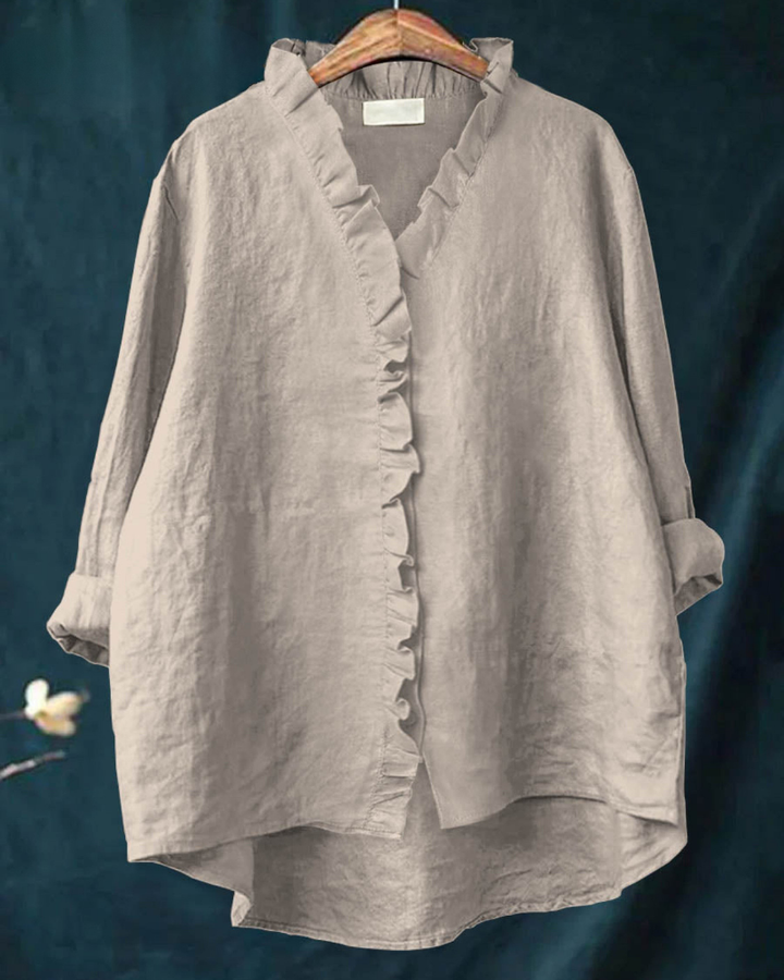 Charlotte - Effortless Comfort Ruffle Shirt