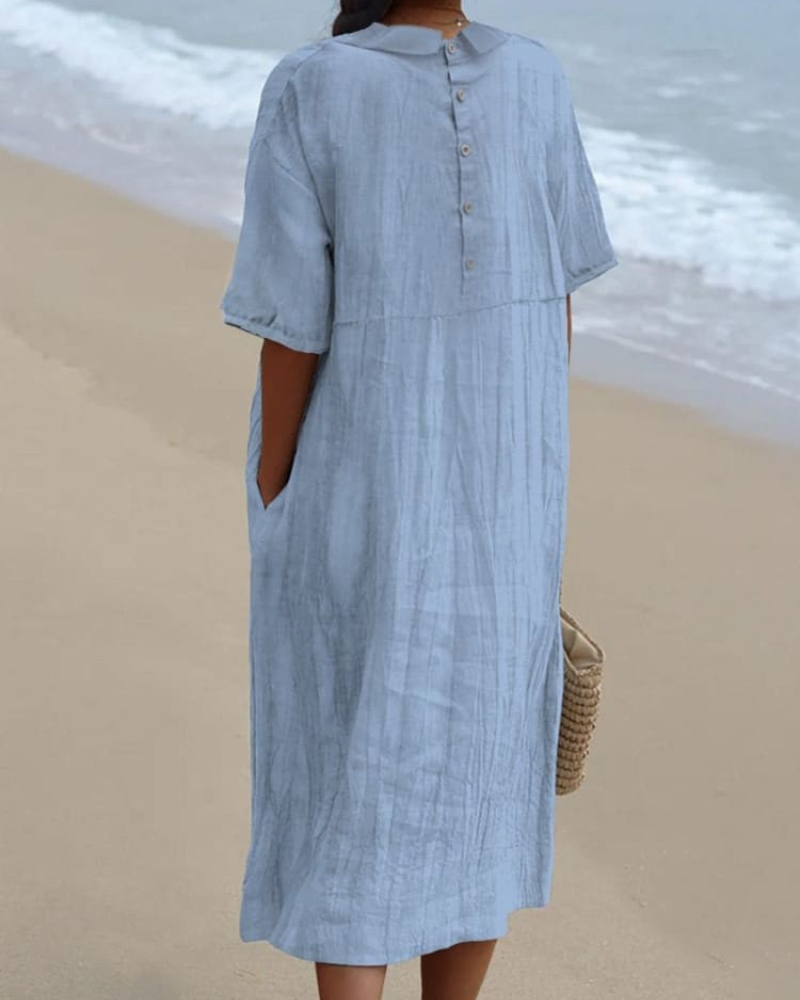 Madeline - Lazy Sun V-Neck Flowy Dress
