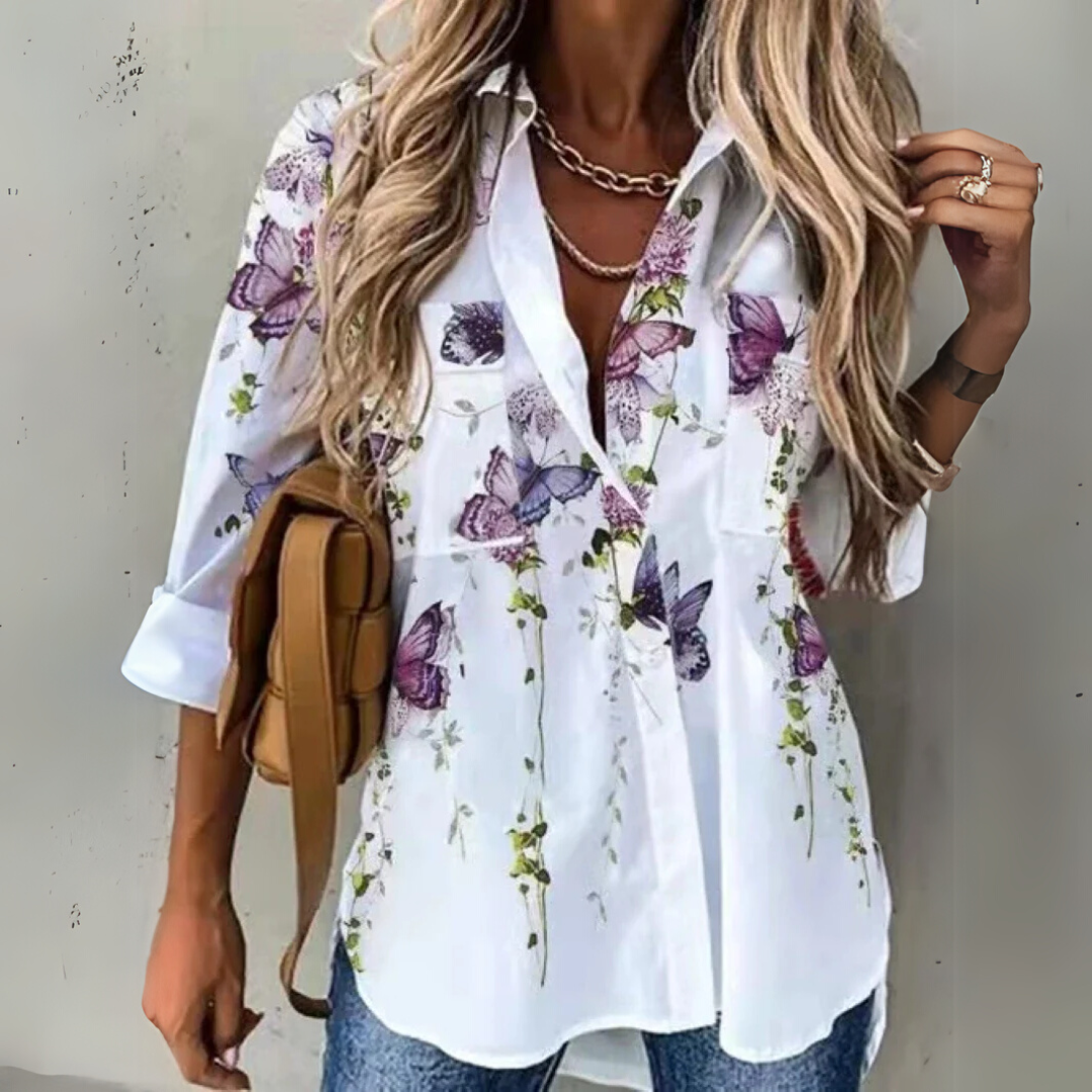 Elexa - Chic Contrast Blouse