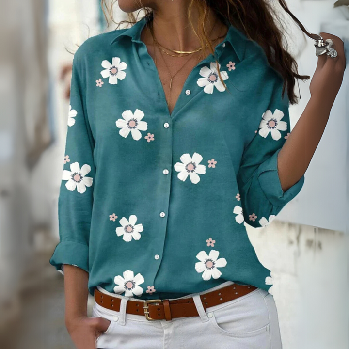 Isabella – Elegant Floral Blouse