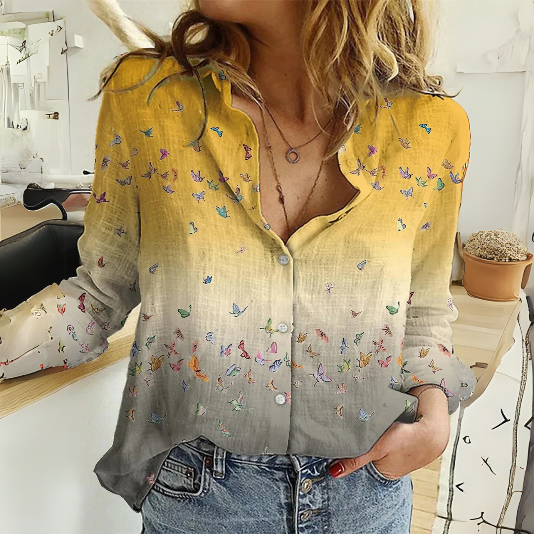 Lara – Elegant Whispering Wings Blouse