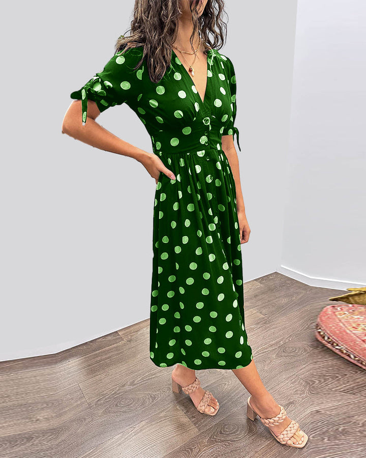 Eveline – Playful Elegance Polka Dress