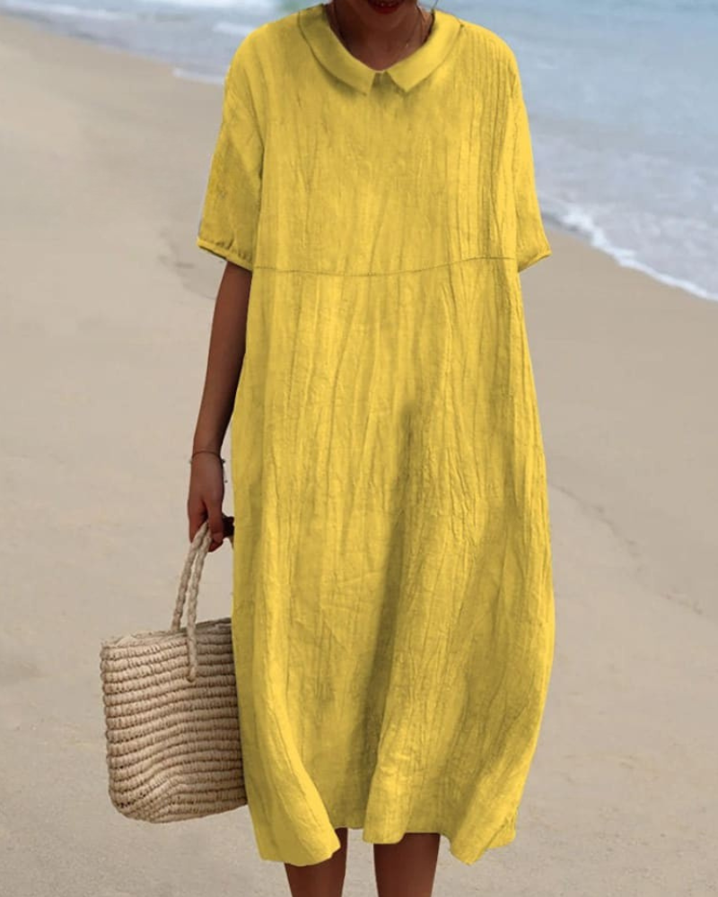 Madeline - Lazy Sun V-Neck Flowy Dress