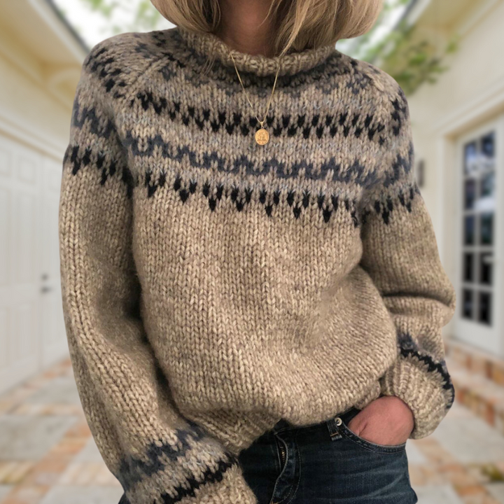 Astrid – Arctic Charm Sweater