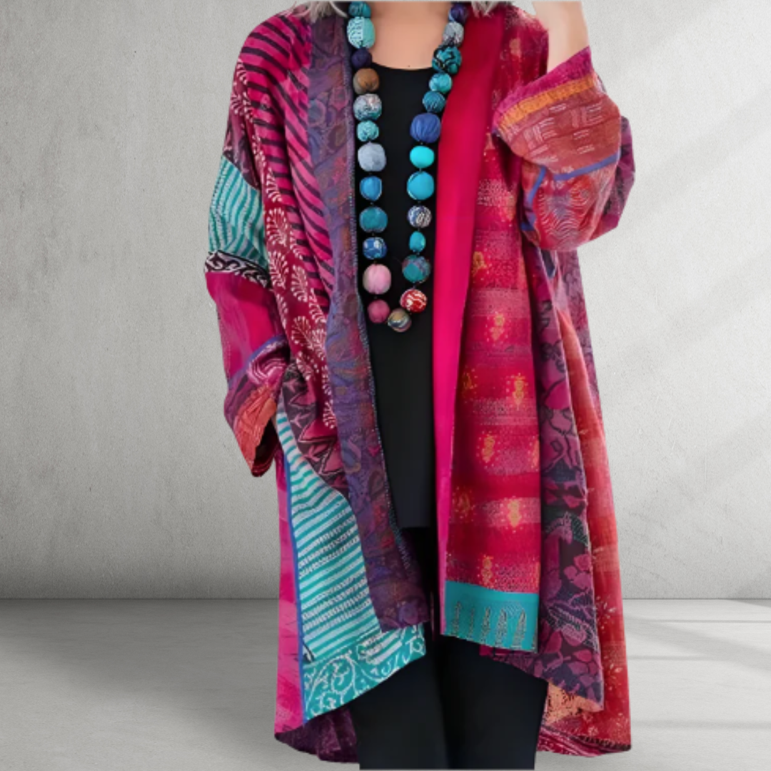 Caroline - Boho Patch Cardigan
