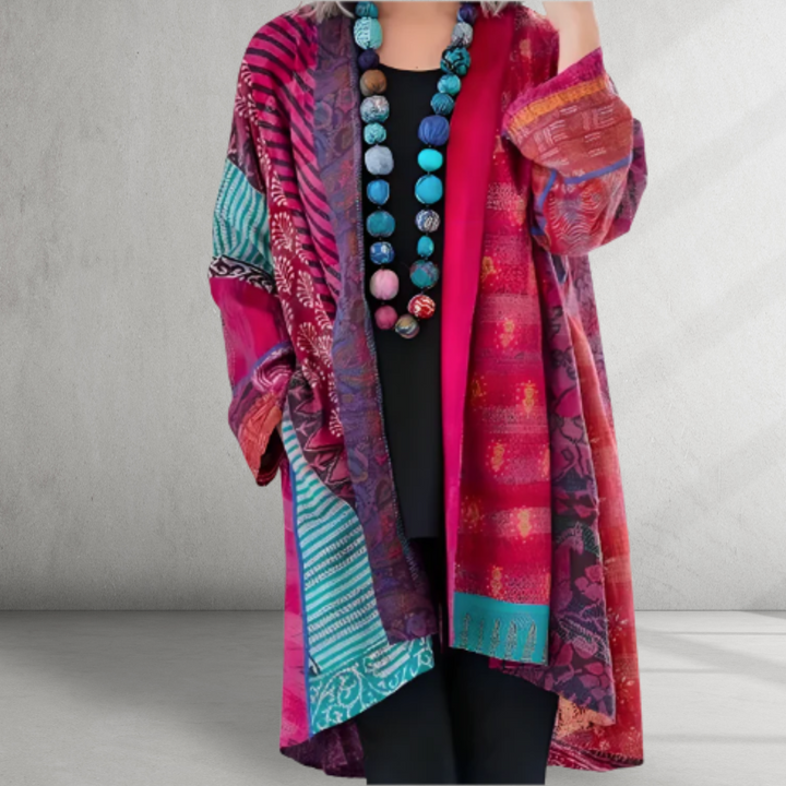 Caroline - Boho Patch Cardigan