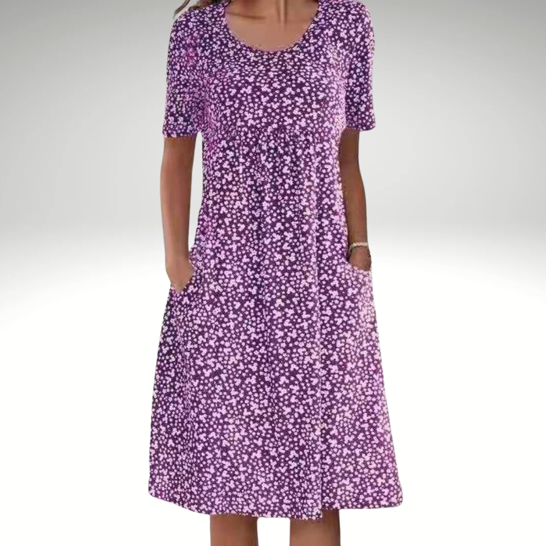 Arabella - Floral Elegance Midi Dress
