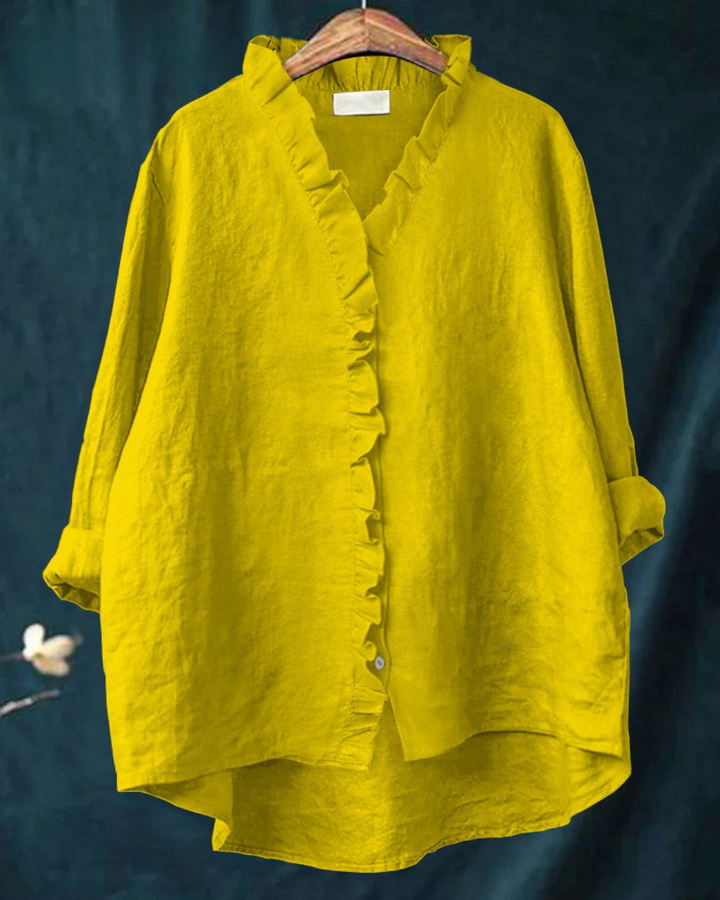 Charlotte - Effortless Comfort Ruffle Shirt