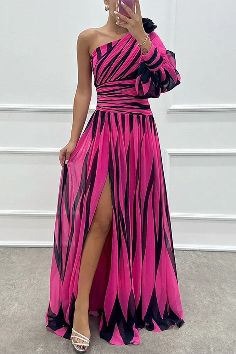 Camille – Elegant Striped Maxi Dress