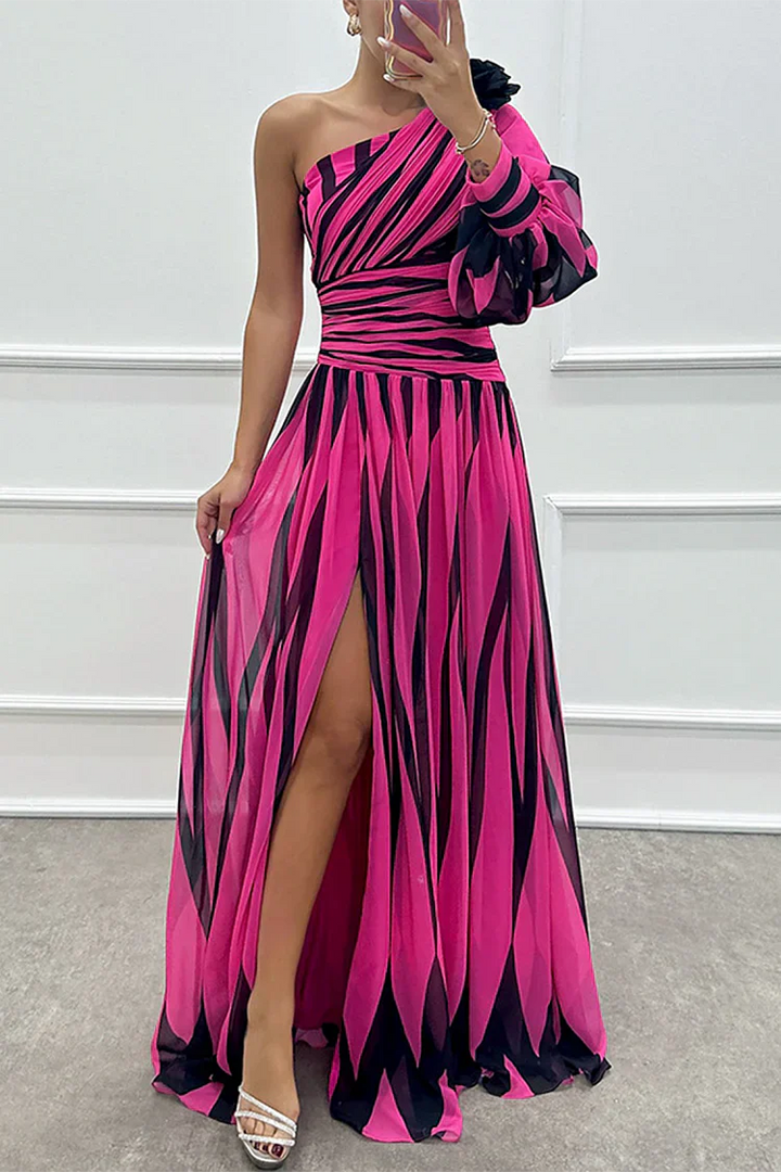 Camille – Elegant Striped Maxi Dress