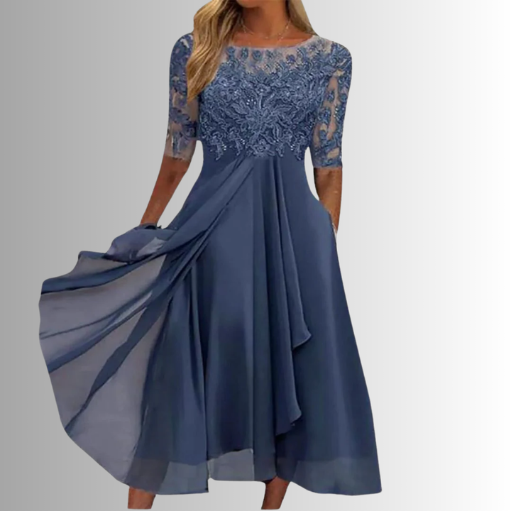 Rhonda - Elegant Embroidered Dress