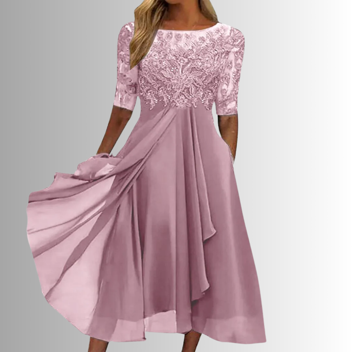 Rhonda - Elegant Embroidered Dress