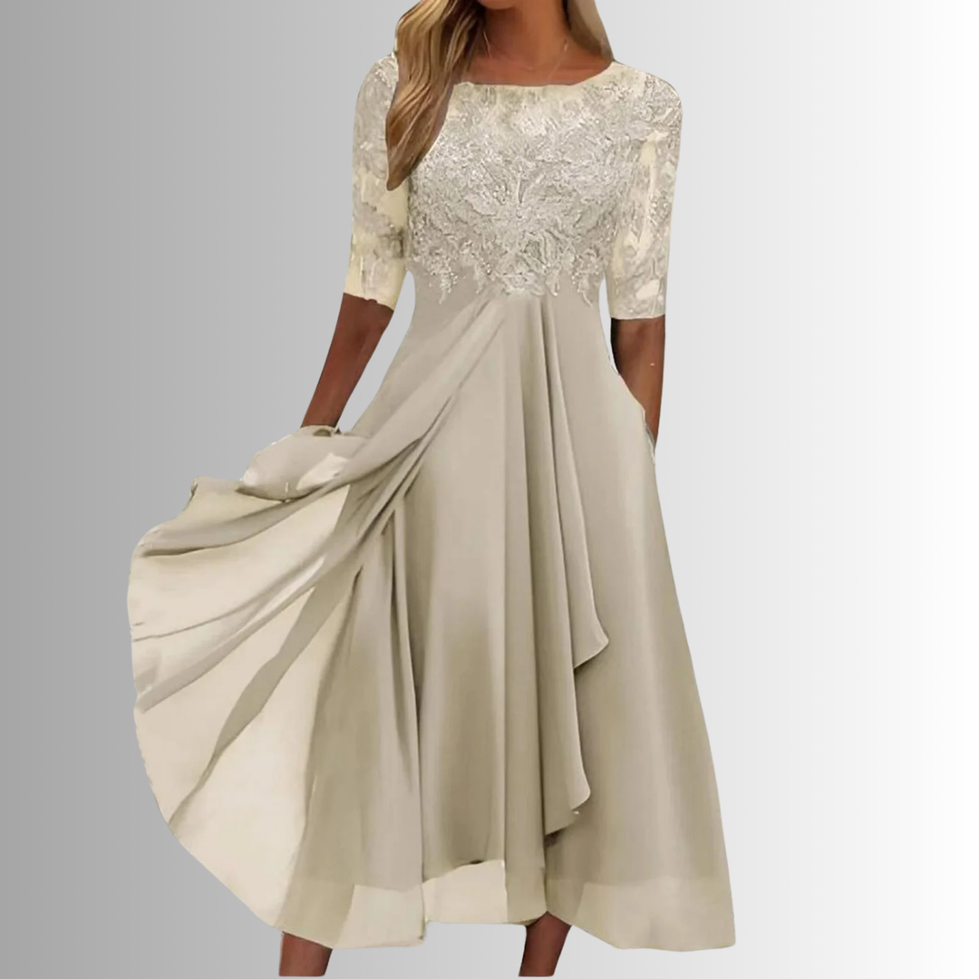 Rhonda - Elegant Embroidered Dress