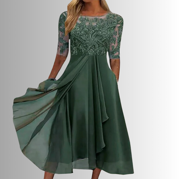 Rhonda - Elegant Embroidered Dress