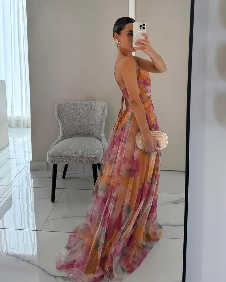 Alexa - Elegant Flowing Maxi Dress