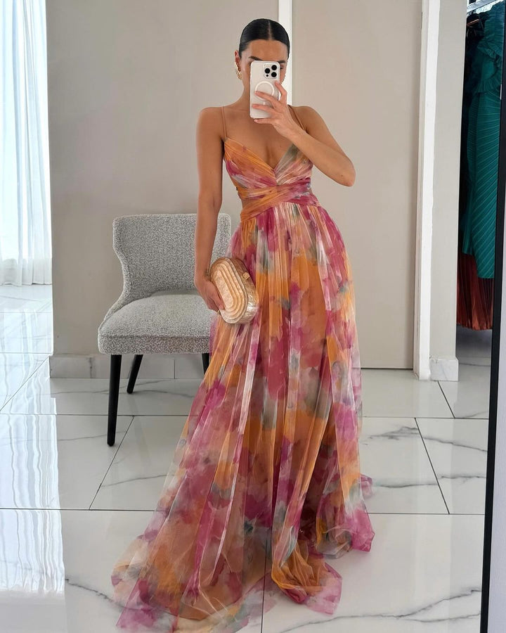 Alexa - Elegant Flowing Maxi Dress