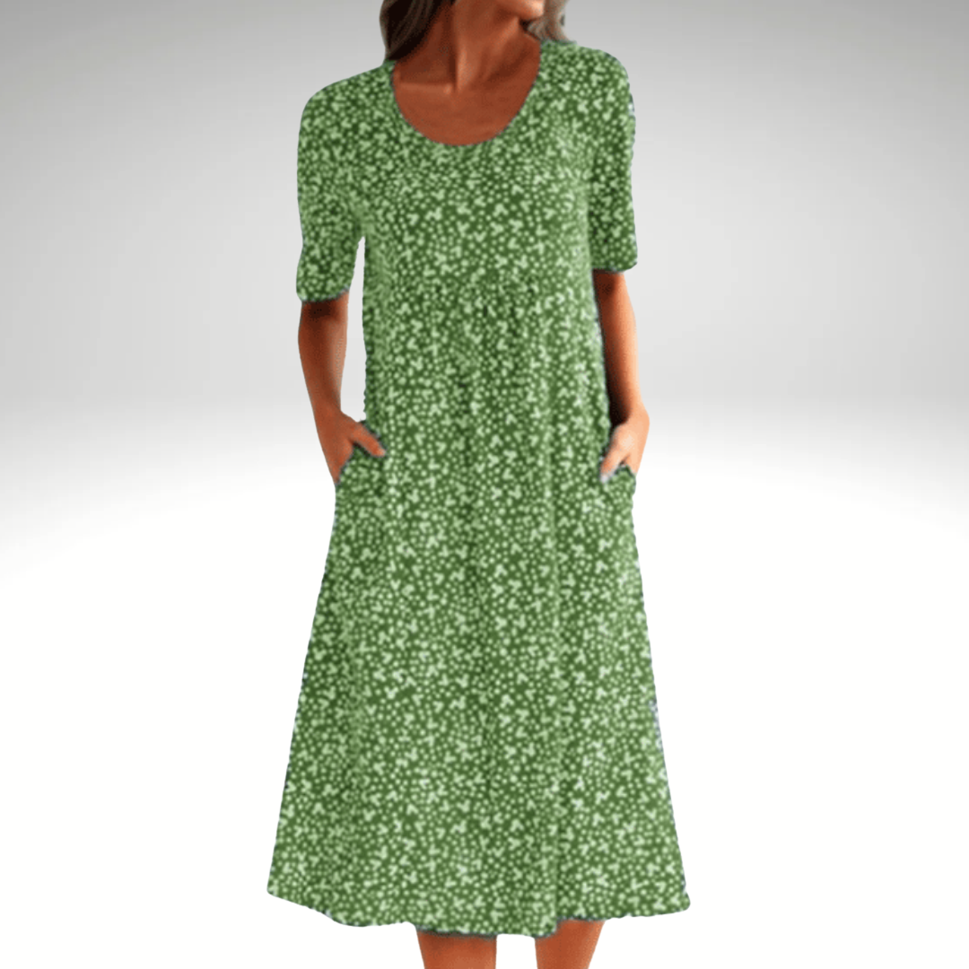 Arabella - Floral Elegance Midi Dress