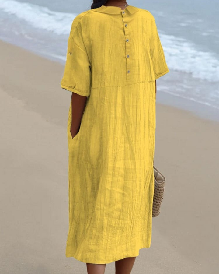 Madeline - Lazy Sun V-Neck Flowy Dress
