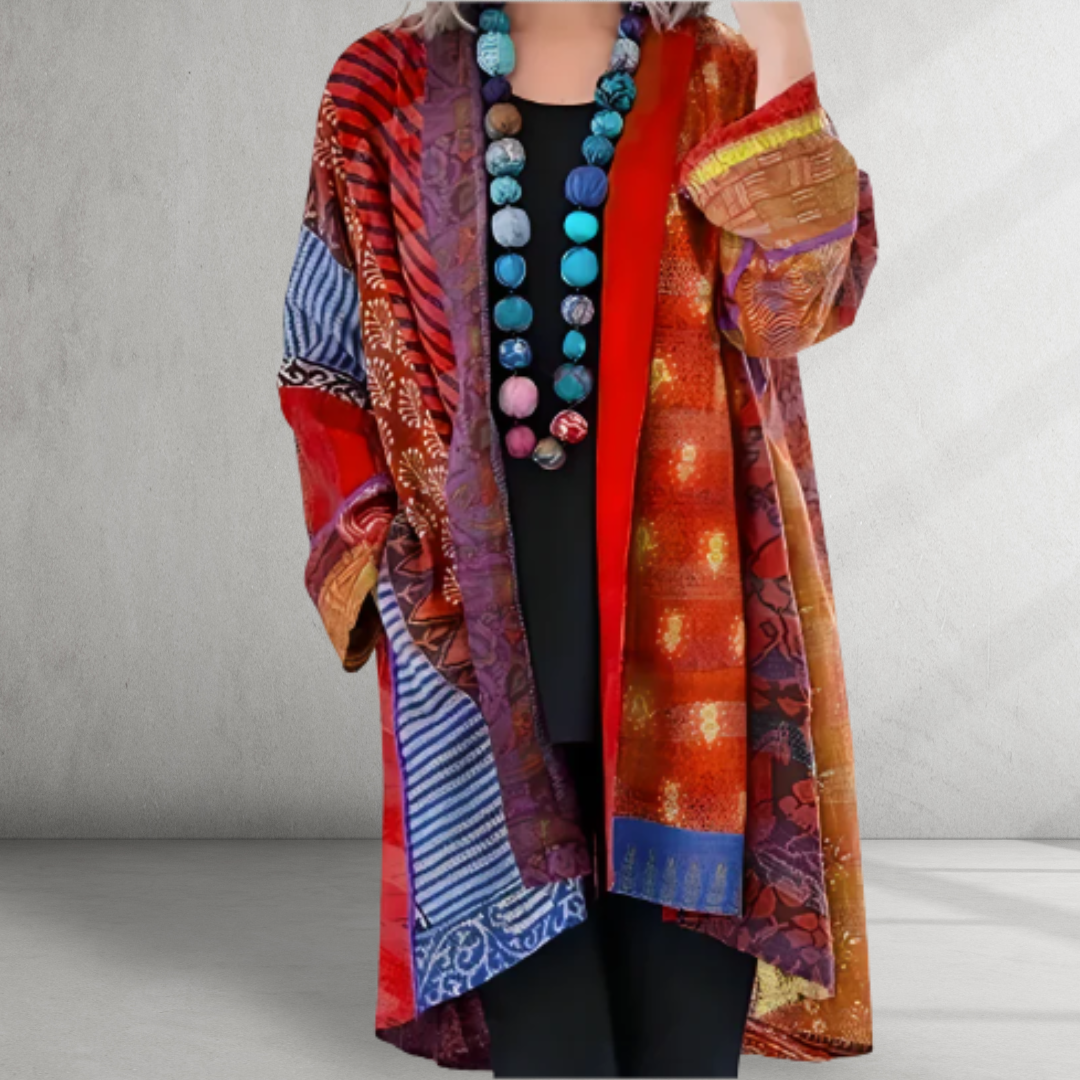 Caroline - Boho Patch Cardigan