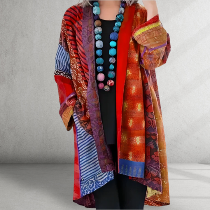 Caroline - Boho Patch Cardigan